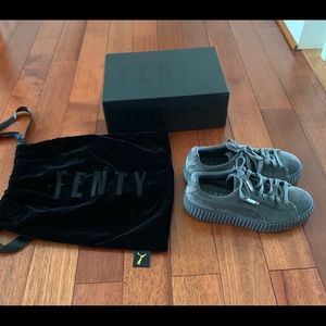 Fenty Puma Velvet Creepers - Glacier Gray
